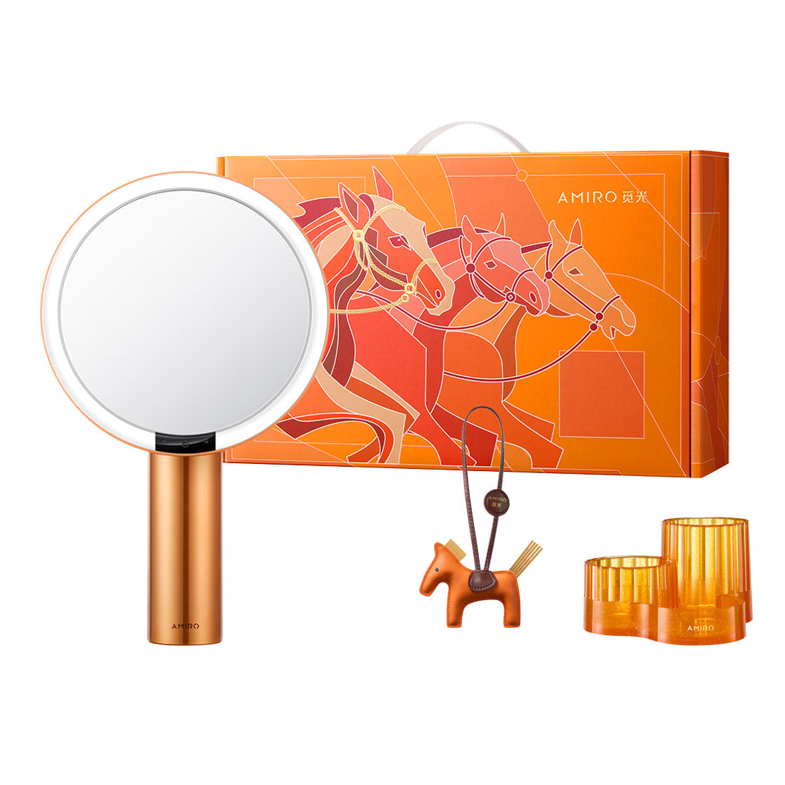 AMIRO Oath O2 Auto illuminate Sensor Mirror Horse Year Limited Edition (AML009AXB , CN) - Orange