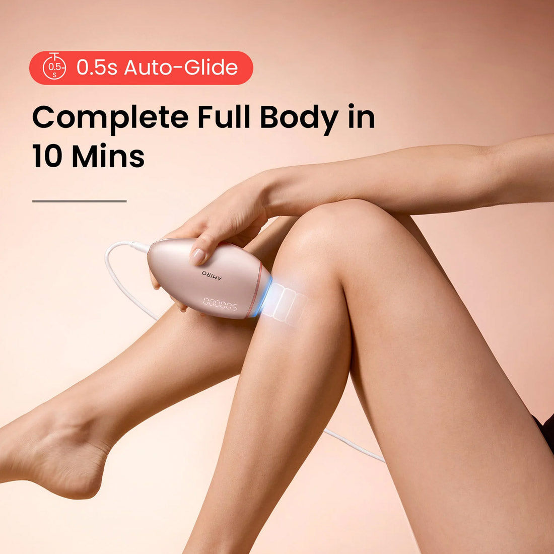 AMIRO T1 Smart IPL Ice-Cooling Hair Removal Device - Gold